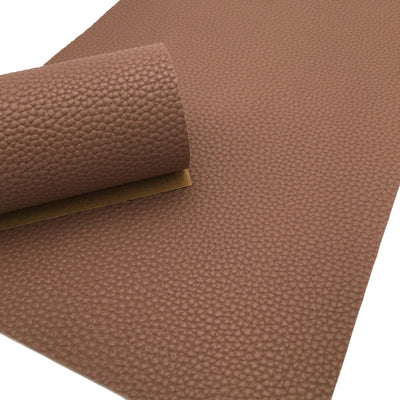 FUDGE BROWN Faux Leather Sheets