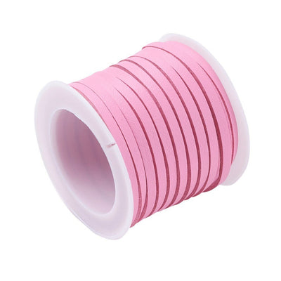 Pink Flat Suede Cord