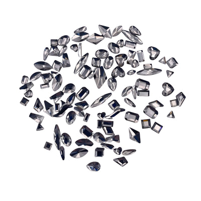 Black Diamond Nail Art Glass Rhinestones 100pcs