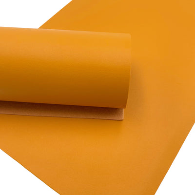 Mustard Smooth Faux Leather Sheets