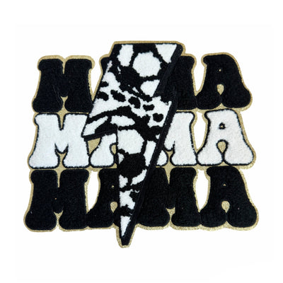 Mama Chenille Patch, Soccer Mom Iron On Patch, T-Shirt patch, Heat Transfer Patch
