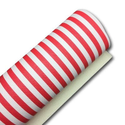 LARGE RED STRIPES Canvas Fabric Sheet