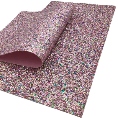 POPPING CANDY PINK Chunky Glitter Canvas Sheets