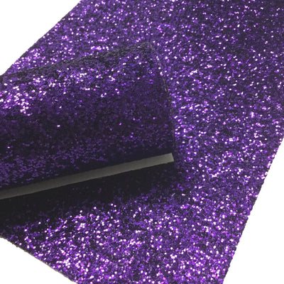 Purple Chunky Glitter Canvas Sheets