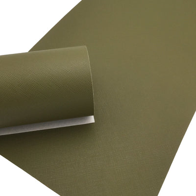 CHIVE GREEN SAFFIANO Faux Leather Sheets