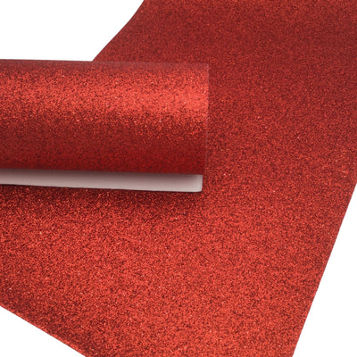 Red Fine Glitter Fabric Sheet