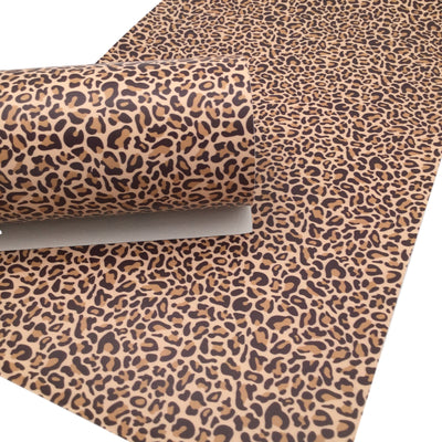 LEOPARD PRINT SMOOTH Faux Leather Sheet