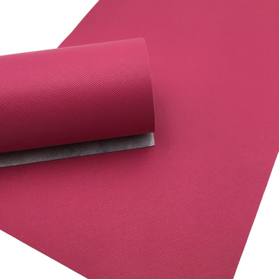 DEEP PINK SAFFIANO Faux Leather Sheets