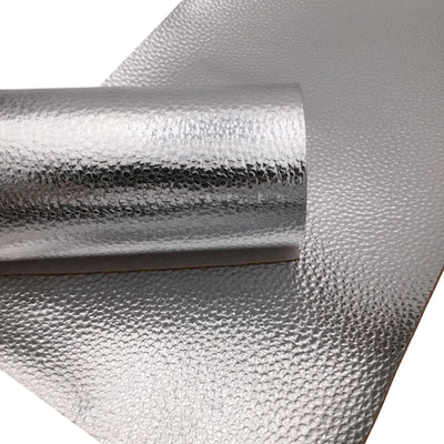 SILVER METALLIC Faux Leather Sheet
