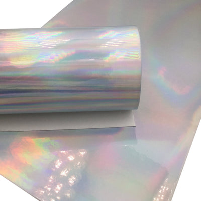 SILVER HOLOGRAPHIC MIRROR Fabric Sheets