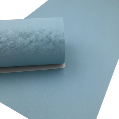BABY BLUE SAFFIANO Faux Leather Sheets