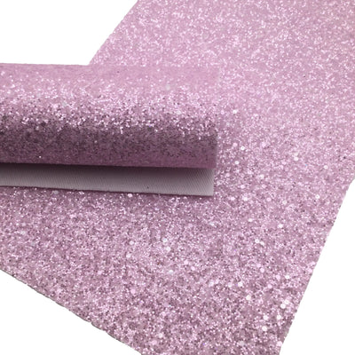 LAVENDER PURPLE FROSTED Chunky Glitter fabric Sheets