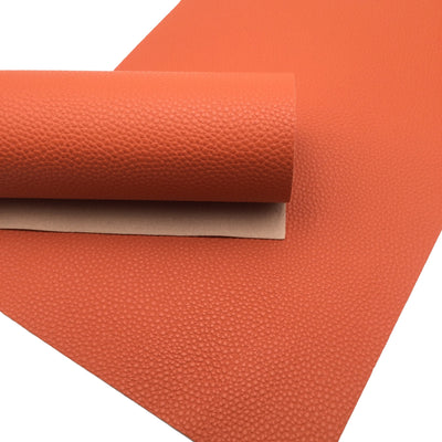 BURNT ORANGE Matte Faux Leather Sheets