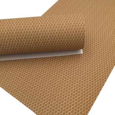 SWEET HONEYCOMB Smooth Faux Leather Sheet