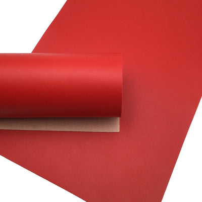 RED Smooth Faux Leather Sheets