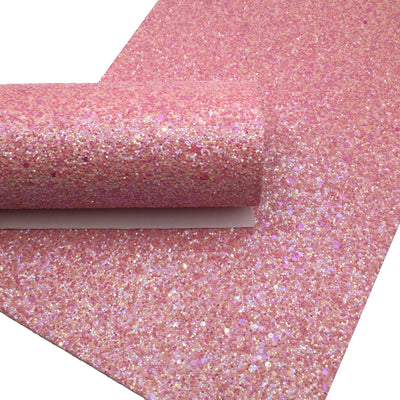 PINK SWEETHEART CHUNKY Glitter Canvas Sheets