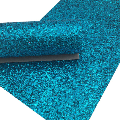TURQUOISE Chunky Glitter Canvas Sheets