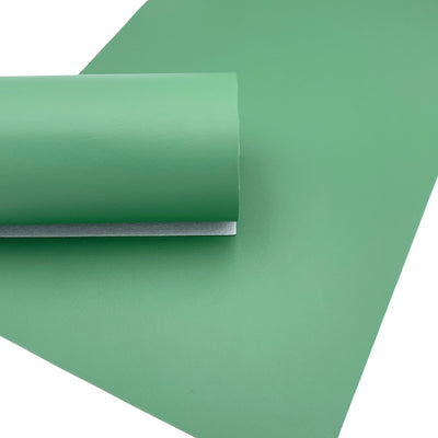 Sea Green Smooth Faux Leather Sheets