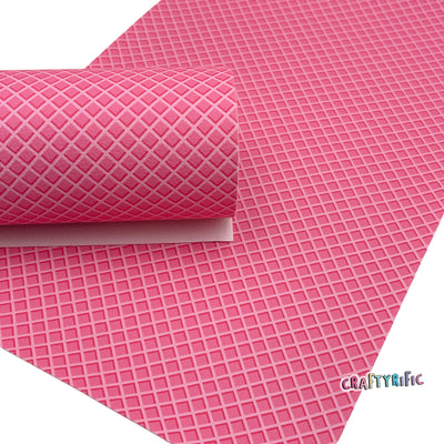 Pink Ice Cream Cone Premium Faux Leather Sheets