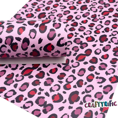 Valentine Leopard Smooth Faux Leather Sheets