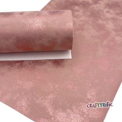ROSE PINK Oil Slick Faux Leather