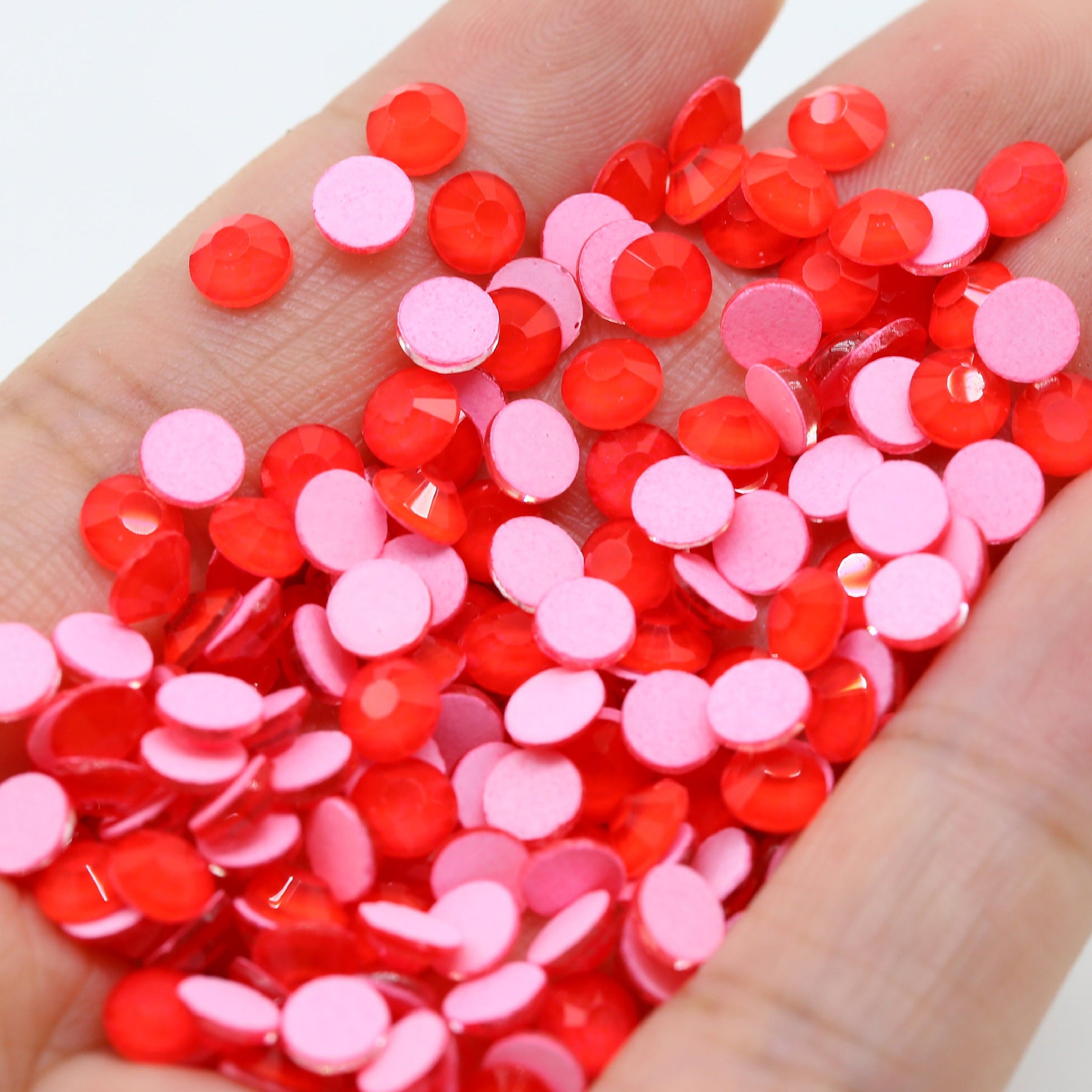 Apple Rhinestone Apple Red Neon Glass Rhinestones – Craftyrific