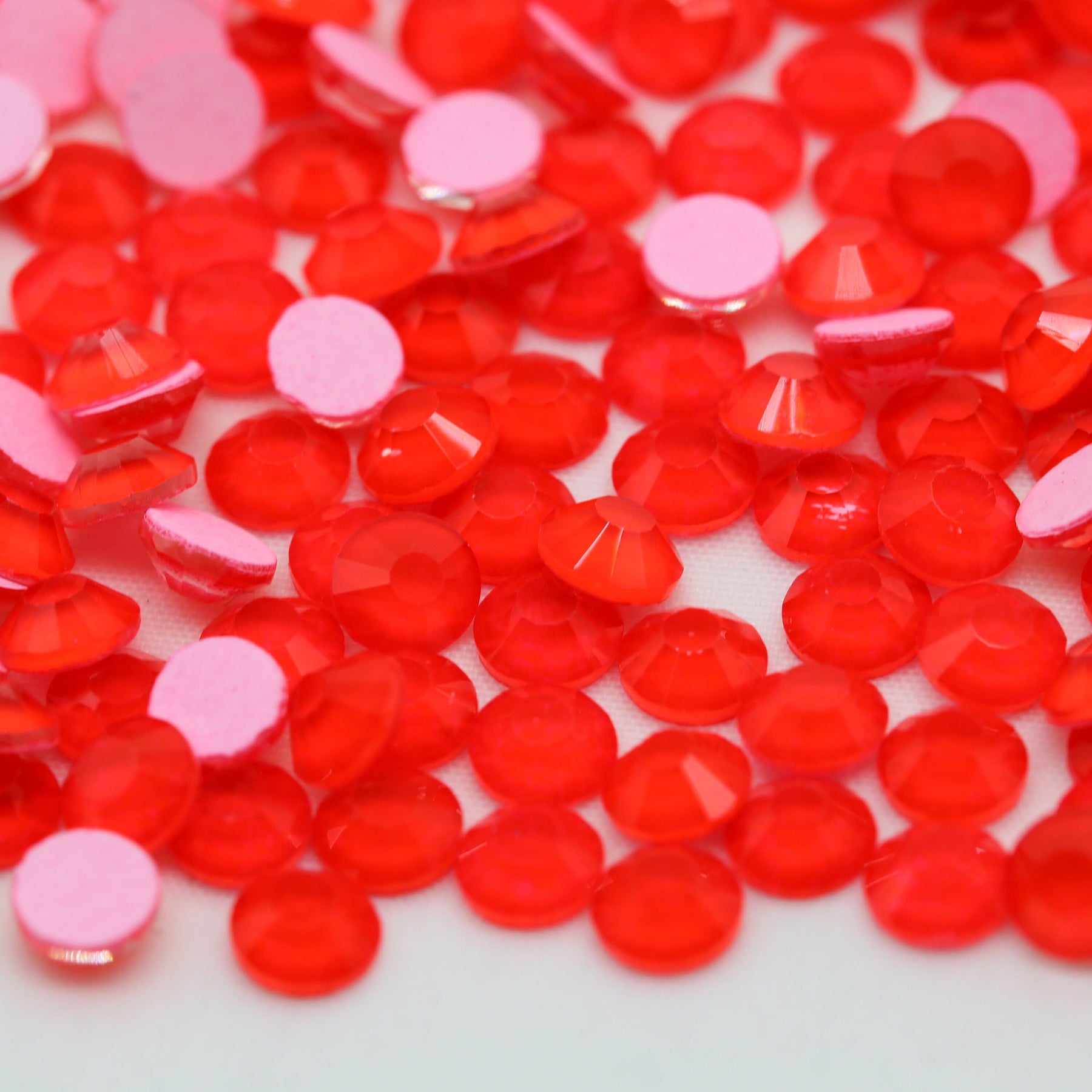 Apple Rhinestone Apple Red Neon Glass Rhinestones – Craftyrific