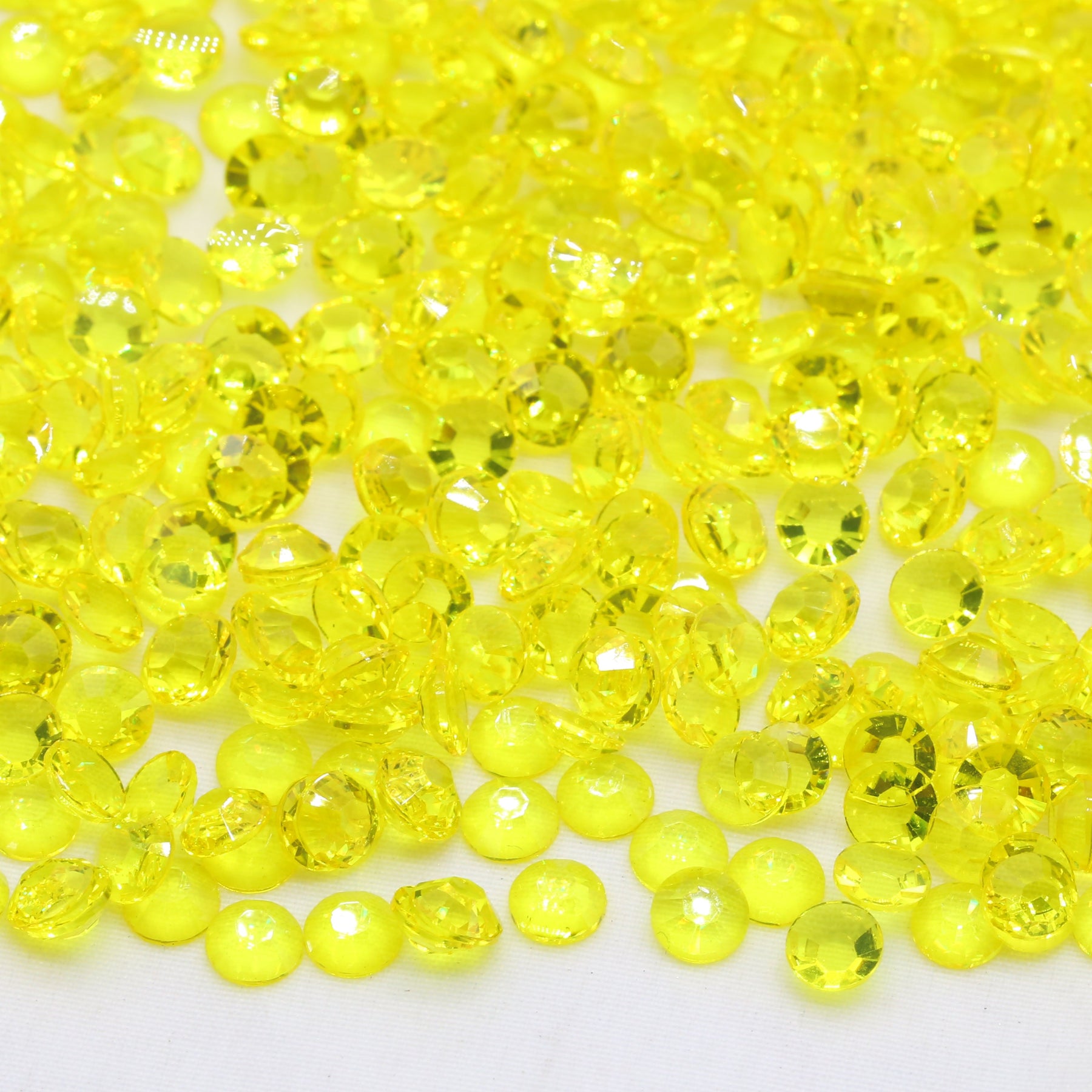 Citrine Yellow Transparent Resin Rhinestones 1000pcs – Craftyrific