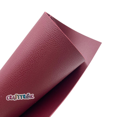 Maroon Double Sided Faux Leather, Leather Sheets, Leather for Earrings, Fabric Sheet