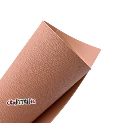 Tan Double Sided Faux Leather, Leather Sheets, Leather for Earrings, Fabric Sheet