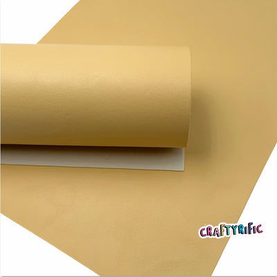 Buttercream Smooth Faux Leather Sheet