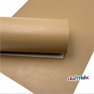 Sand Castle Smooth Faux Leather Sheet
