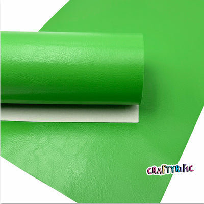 Clover Green Smooth Faux Leather Sheet