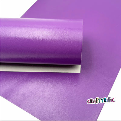 Concord Purple Smooth Faux Leather Sheet