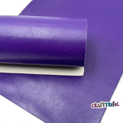 Royal Purple Smooth Faux Leather Sheet