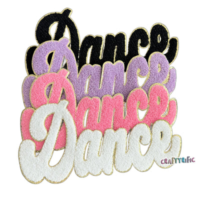 Dance Chenille Iron On Patch, T-Shirt patch, Heat Transfer Patch