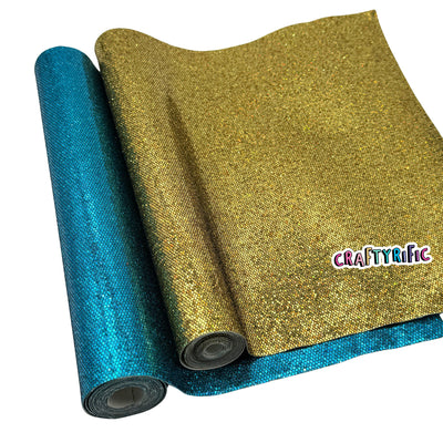 Disco Ball Glitter Faux Leather Roll 10x52in