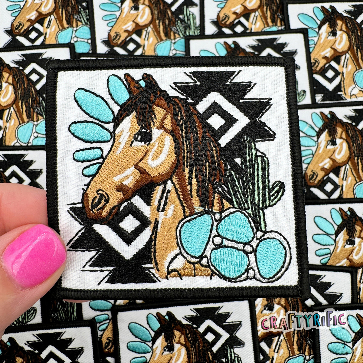 Turquoise Horse Patch – Craftyrific