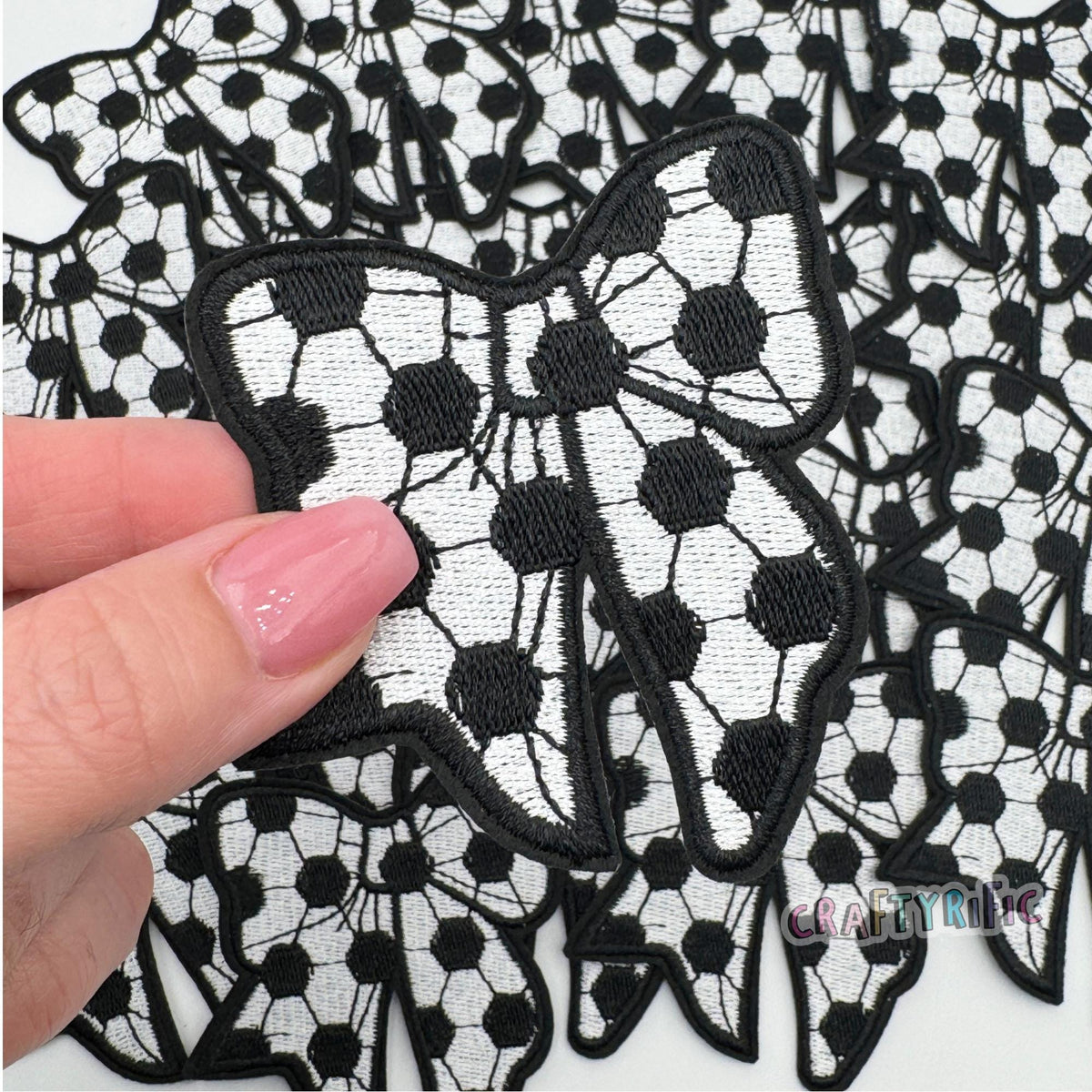 Soccer Bow Patch – Craftyrific