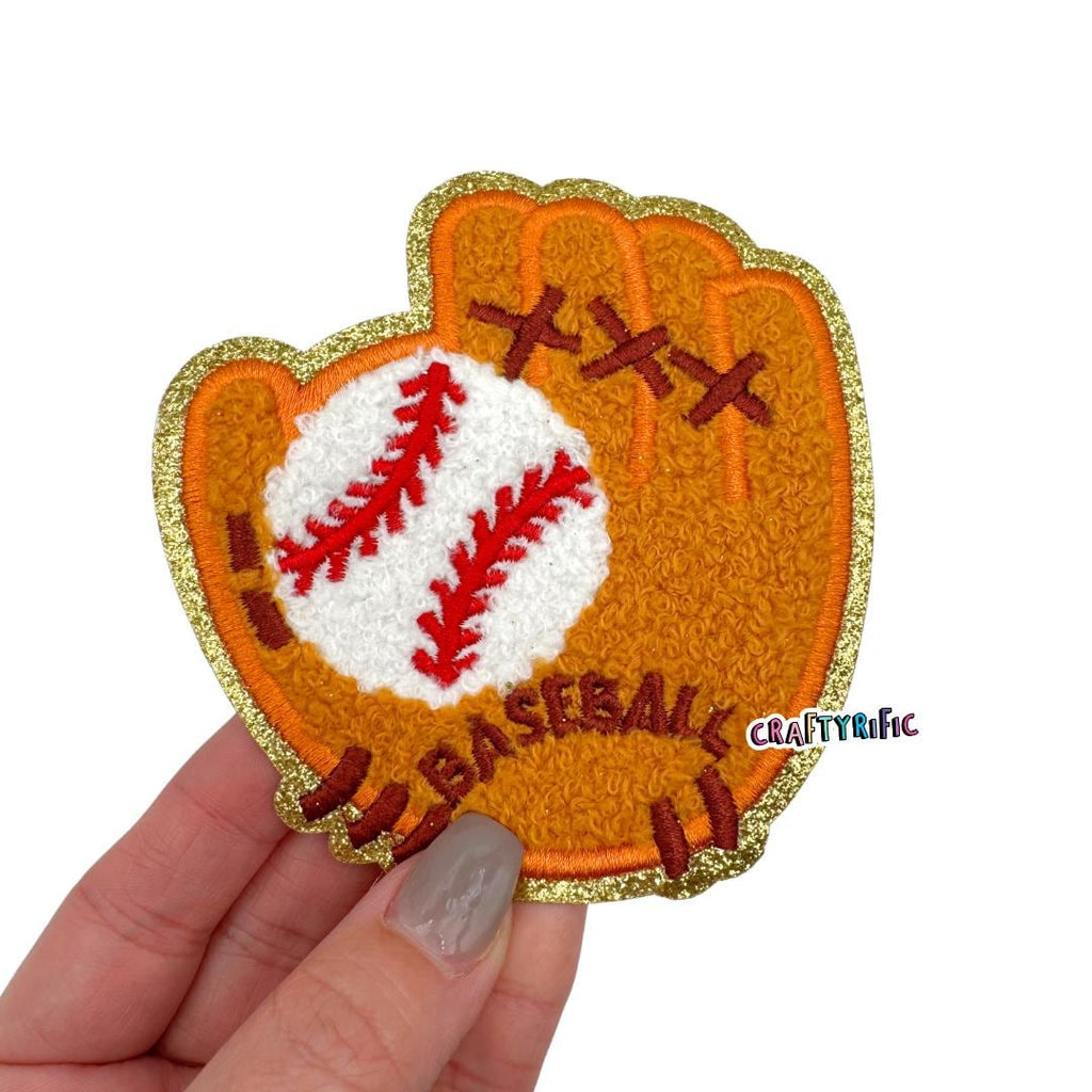 Baseball and Glove Chenille Patch – Craftyrific