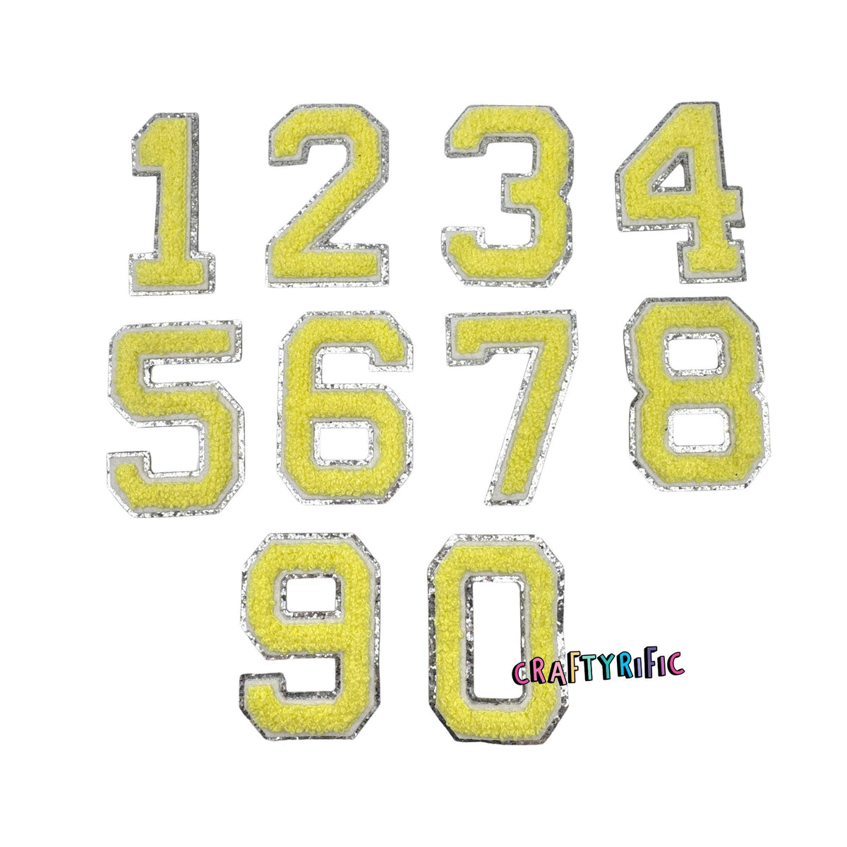 Yellow Number Patch – Craftyrific