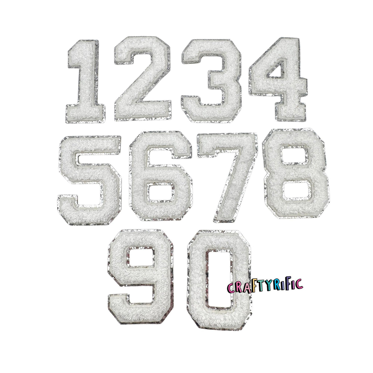 Pack Patch Number White Number Patch – Craftyrific