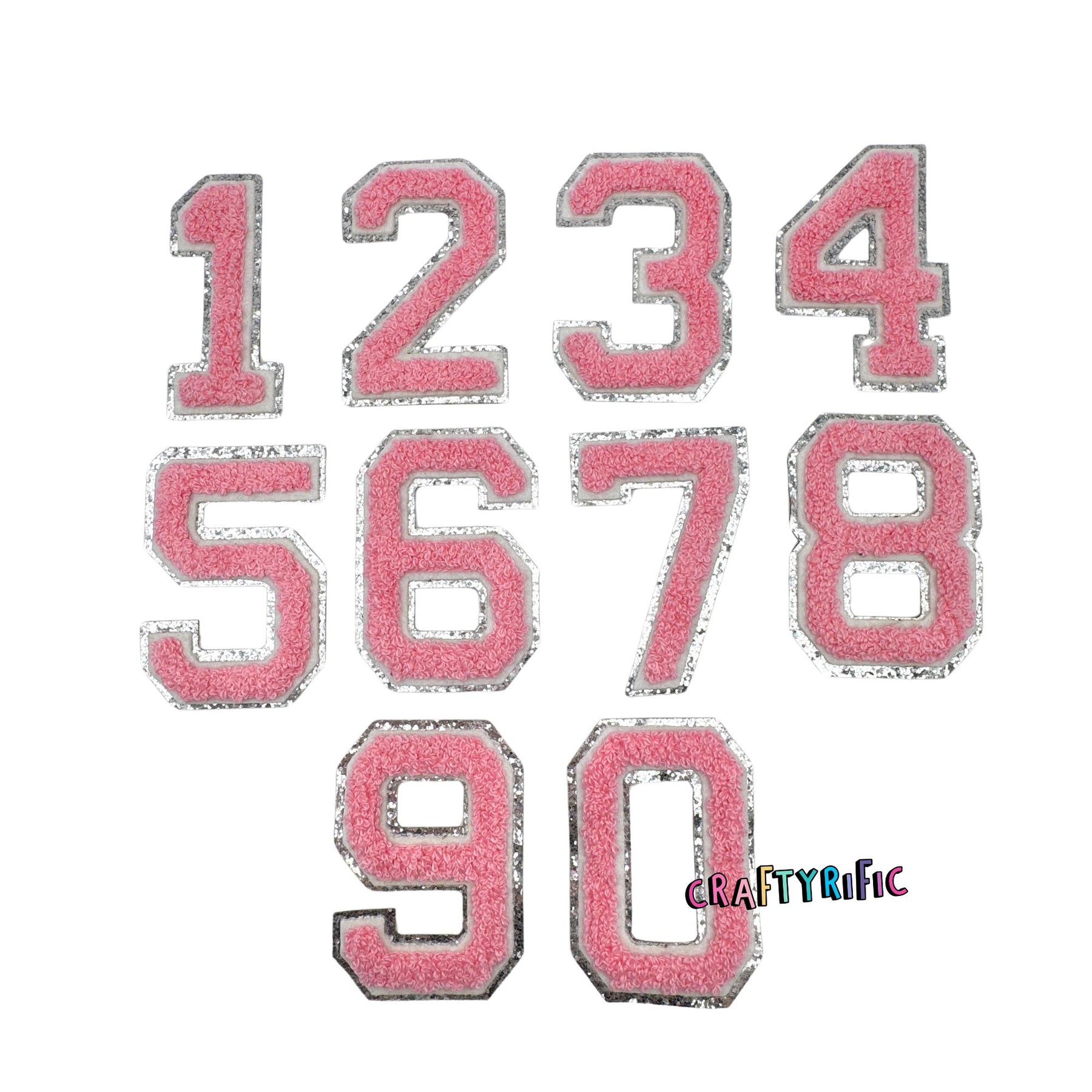 Pack Patch Number Light Pink Number Patch – Craftyrific