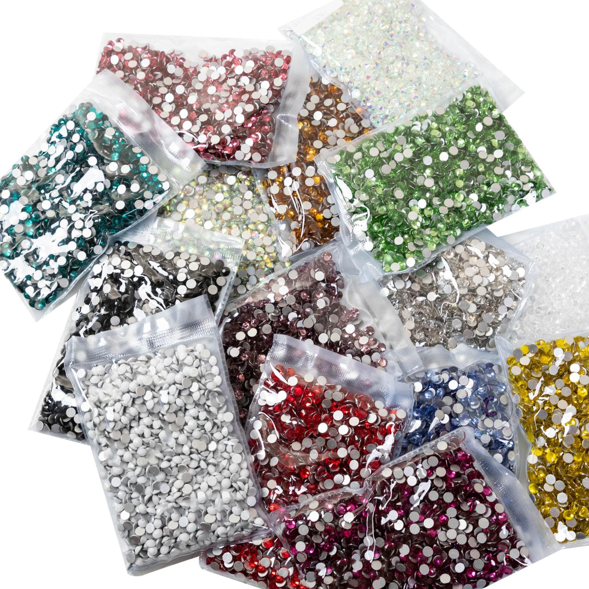 Solid White Glass Flatback Rhinestone – Craftyrific