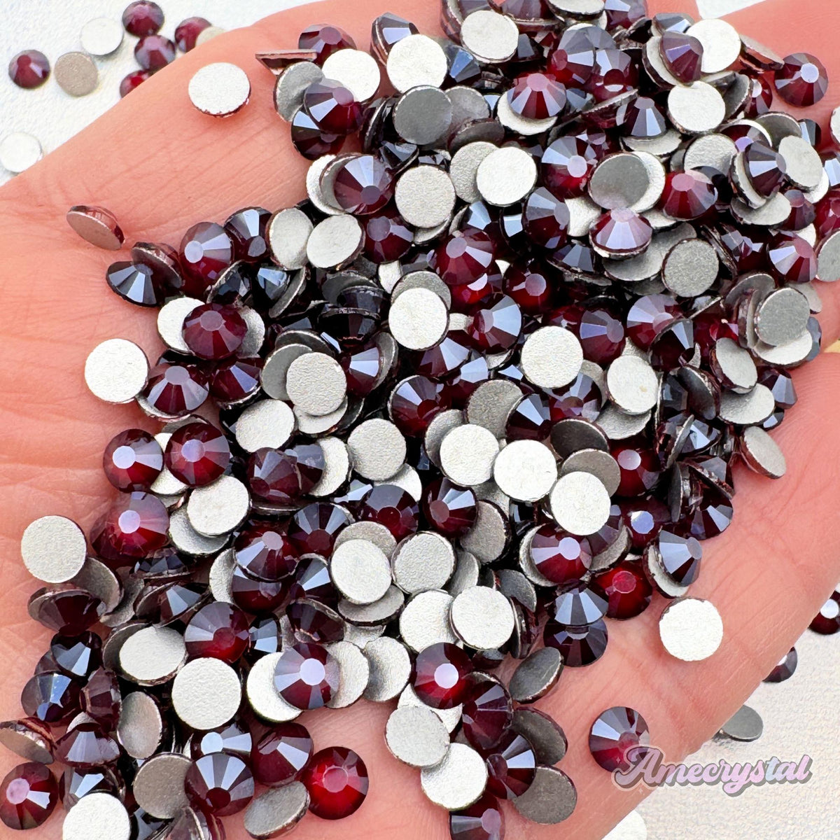 Siam Red Mocha Matte Glass Rhinestones – Craftyrific