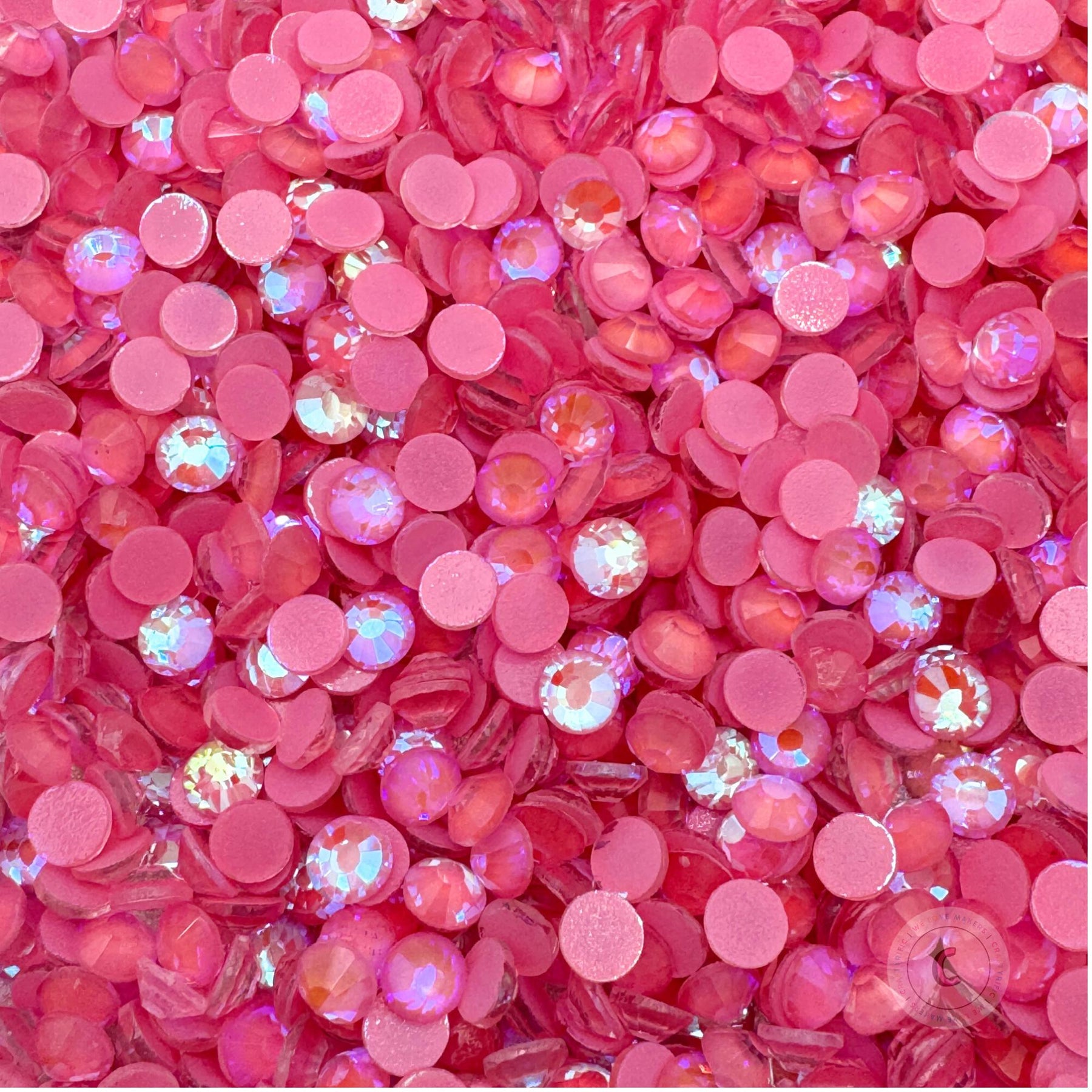 Light Pink Rhinestone Pink Luminous Glass Rhinestones – Craftyrific