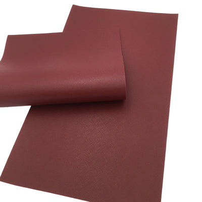 MAROON SAFFIANO Faux Leather Sheets