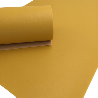 HONEY YELLOW Smooth Faux Leather Sheets