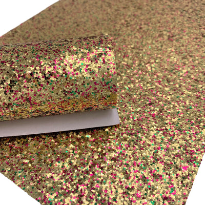 GOLD DIPPED Chunky Glitter Canvas Sheets