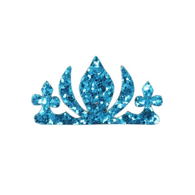 BLUE Glitter Felt Crown